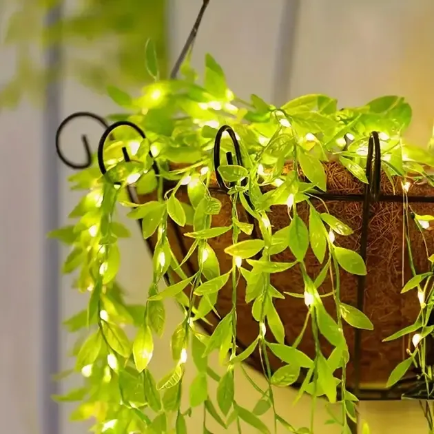 Гірлянда Роса з LED-підсвічуванням "Зелена Верба" ??2, Тепле світло SF-56