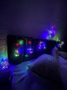 Гірлянда світлодіодна бахрома чарівні кулі, мультиколор, 2.5м, 12 куль