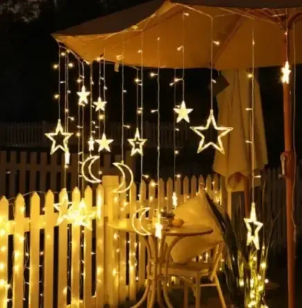 Гірлянда світлодіодна штора зорепад 2.5 метра, LED LIGHT 8 режимів