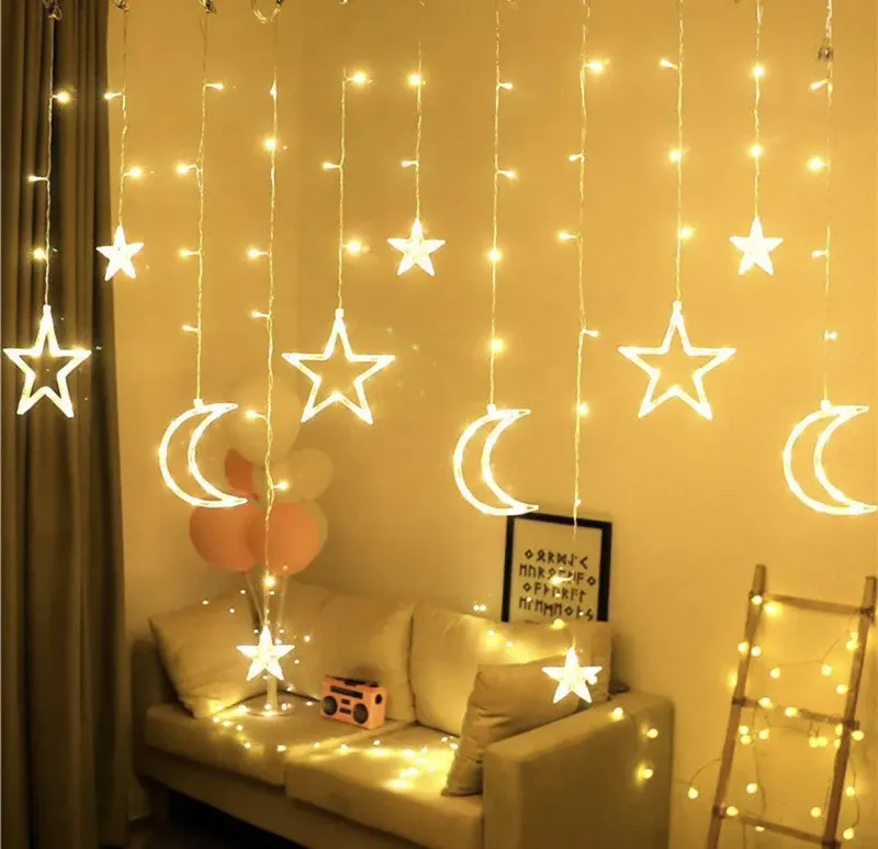 Гірлянда світлодіодна штора зорепад 2.5 метра, LED LIGHT 8 режимів