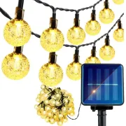 Гірлянда вулична LED лампочки SOLAR GARDEN LIGHT 834-122 WW на сонячній батареї