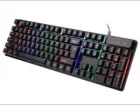 Провідна клавіатура для ПК з кольоровим RGB підсвічуванням + миша UKC HK-6300TZ