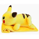 М'яка іграшка-подушка Покемон Пікачу з пледом 50 см