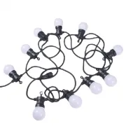Гірлянда лампочки вулична, Белт-лайт, 5 метрів, 10 матових ламп, теплий білий, 5см лампочка