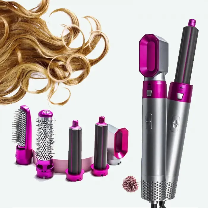Стайлер Hot Air Styler 5в1 для укладання волос, 1000 Вт, 5 насадок, з кейсом