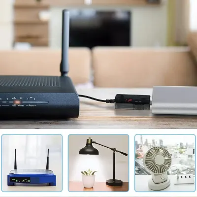 Кабель для роутера USB  12V Підвищує перехідник перетворювач живлення від повербанку