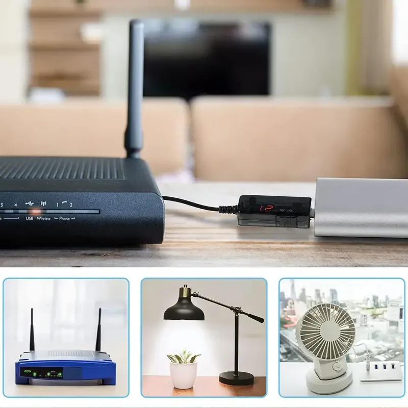 Кабель для роутера USB  12V Підвищує перехідник перетворювач живлення від повербанку
