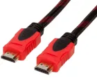 Кабель HDMI-HDMI Donli обплетення, ферити, посилений 5 м (4866lmn/yop)
