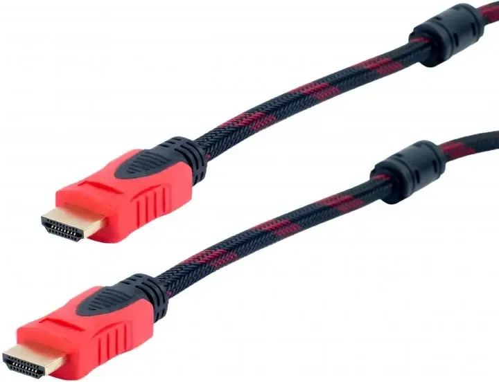 Кабель HDMI-HDMI Donli обплетення, ферити, посилений 5 м (4866lmn/yop)