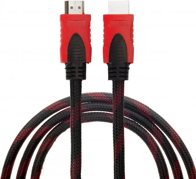 Кабель HDMI-HDMI Donli обплетення, ферити, посилений 5 м (4866lmn/yop)