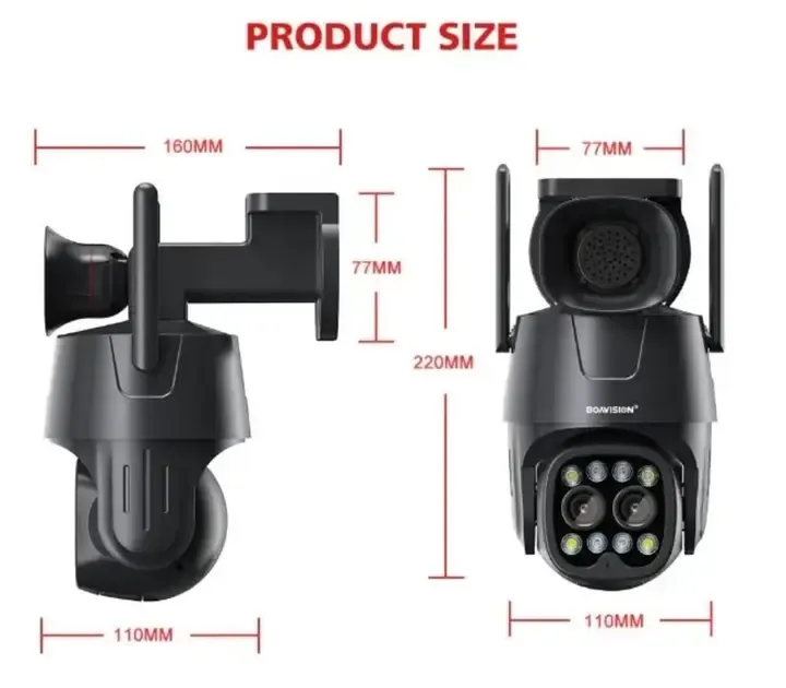 Камера відеоспостереження BOAVISION D4W4MP вулична поворотна