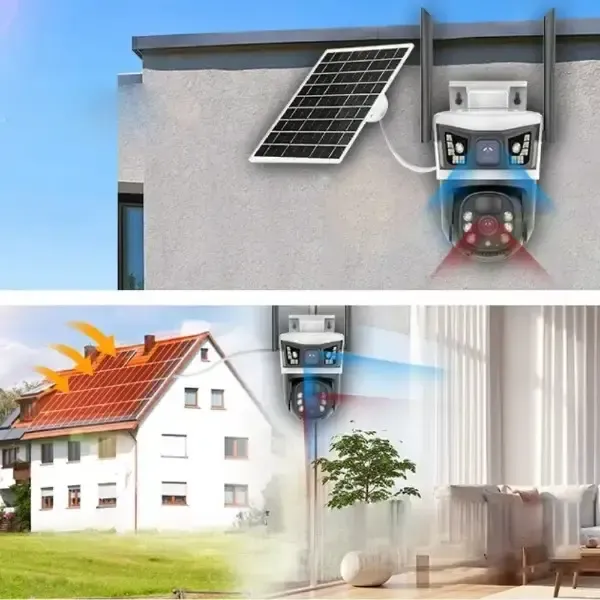 Камера відеоспостереження зовнішня із сонячною панеллю V39