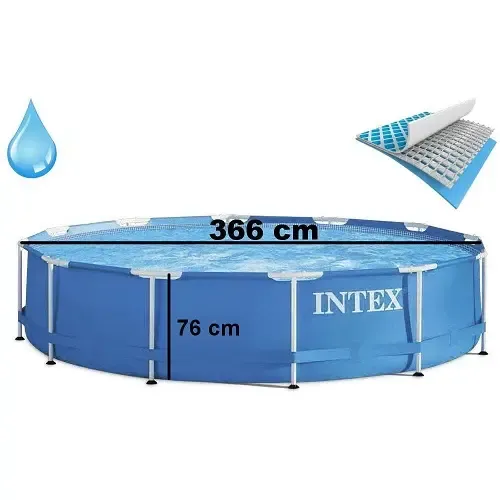 Каркасний басейн Intex 28210 (366х76 см) адаптер для зливу води