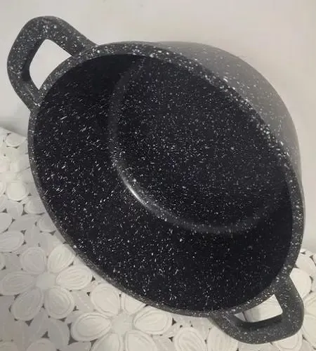 Котел UNIQUE UN-5271 (16см мармур/чорний)