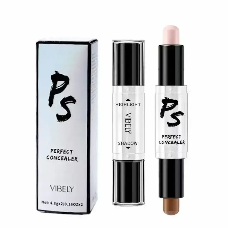 Хайлайтер у стике Vibely Highlight Stick Perfect Concealer 2в1 – один із найзручніших варіантів для контурування обличчя