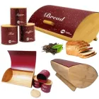 Хлібниця з дерева 4 в 1 із ємностями для зберігання ZP-042