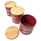 Хлібниця з дерева 4 в 1 із ємностями для зберігання ZP-042