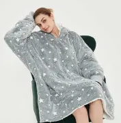 Худі Stars Dream, що світиться у темряві / Люмінесцентний плед – толстовка з капюшоном