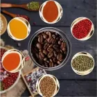 Кавомолка електрична RAF R-7113 ножова 4 леза 300Вт подрібнювач з нержавіючої сталі