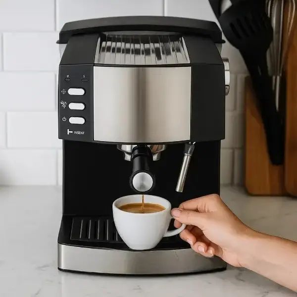 Кавоварка 1,6л 850Вт Domotec MS 113 Чорна