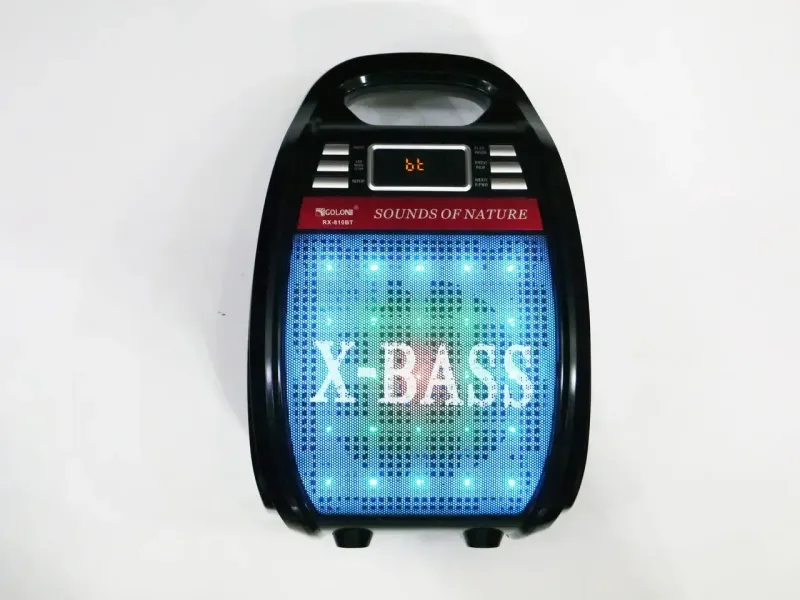 Колонка Golon RX 810 з мікрофоном - портативна Bluetooth колонка з радіо та світломузикою