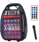 Колонка Golon RX 810 з мікрофоном - портативна Bluetooth колонка з радіо та світломузикою