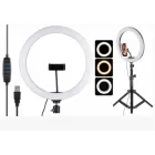 Кільцева LED лампа 30 см з тримачем для телефону / Студійне світло