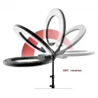 Кільцева LED лампа RGB MJ38 38см 220V 1 крепл.тел USB + пульт