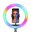 Кільцева світлодіодна лампа RGB LED RING MJ33/ 33 см із кріпленням для телефону