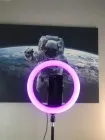 Кільцева світлодіодна лампа RGB LED RING MJ33/ 33 см із кріпленням для телефону