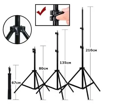 Кільцева лампа зі Штативом RGB 36 см, Світлодіодна LED лампа, Кільцеве світло, Різнобарвна лампа блогера