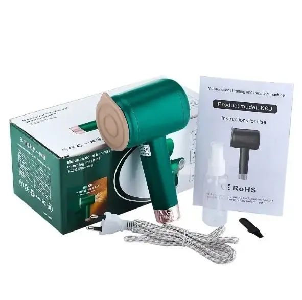 Компактна Дорожня Міні Праска+ Машинкою Для Стрижки Котишків 2в1