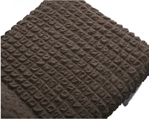 Комплект чохлів на стільці без оборки 6 штук (коричневий)