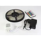 Комплект Світлодіодна стрічка багатобарвна 3528 RGB комплект 5м з пультом