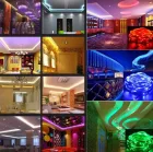 Комплект Світлодіодна стрічка багатобарвна 3528 RGB комплект 5м з пультом