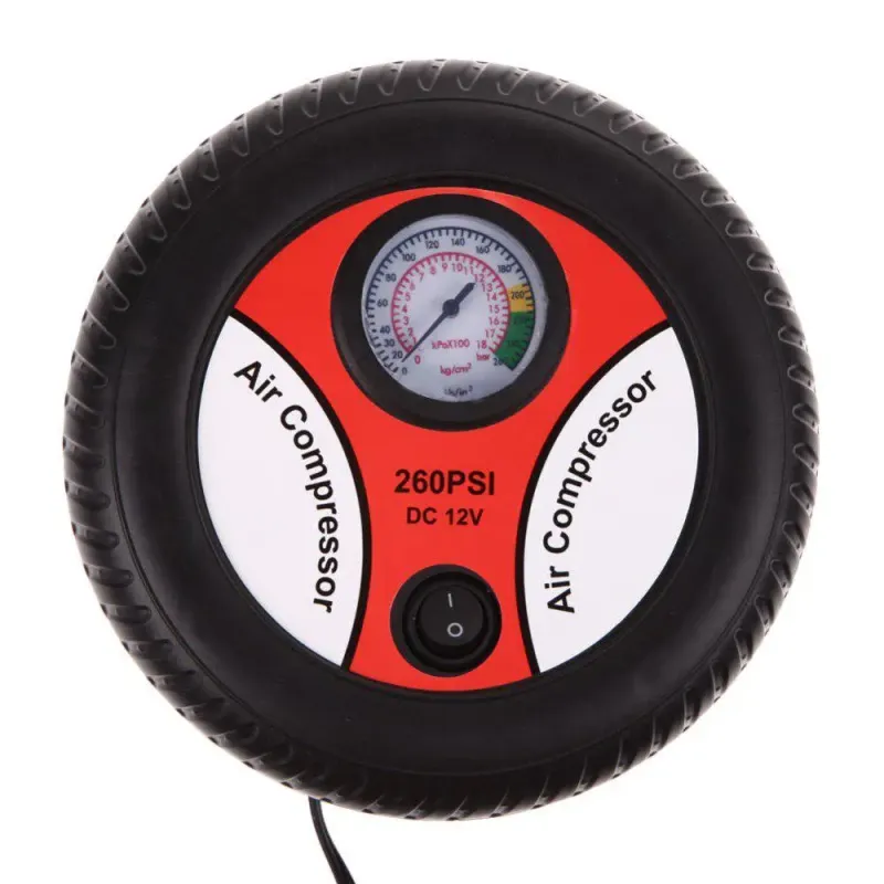 Компресор автомобільний AIR COMPRESSOR 260PSI DC-12V червоний