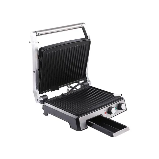 Контактний гриль притискний електричний з таймером для дому настільний ZepLine 3500W