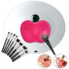 Килимок для чищення та миття косметичних кистей Brush Spa Силіконовий килимок для ефективного очищення кистей для макіяжу