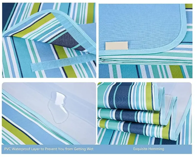 Килимок для пікніка водонепроникний покривало плед на природу підстилка непромокальна для пляжу 147х180см