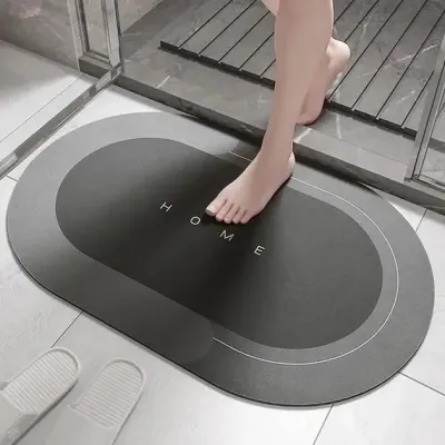 Килимок для ванни вологопоглинаючий Home 50 x 80 см, овальний