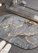 Килимок вологопоглинаючий для ванної кімнати 3D Мармур 50х80 см ZXC