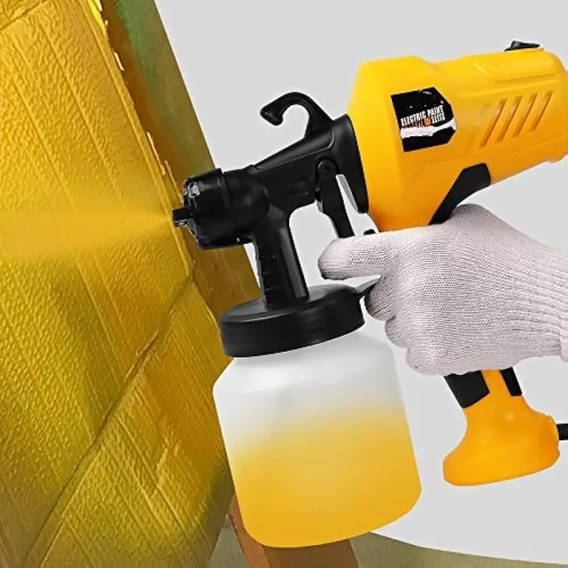 Електричний розпилювач для фарби Electric Paint Sprayer 500W ручний прилад пульверизатор, розпилювач 800 мл краскопульт 3 ступеня розпилення