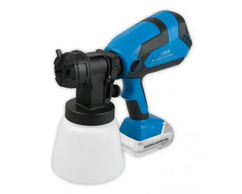 Краскопульт акумуляторний 1 сопл, 210 Вт, 1200 мл/хв, бачок 800 мл, 60 DIN