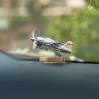 Креативний автомобільний освіжувач, ароматизатор повітря у вигляді літака з пропелером, що обертається, від сонячної панелі