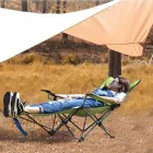 Стілець - Крісло розкладне з підніжкою для пікніка, риболовлі
