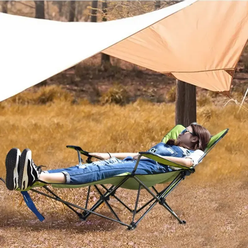 Стілець - Крісло розкладне з підніжкою для пікніка, риболовлі