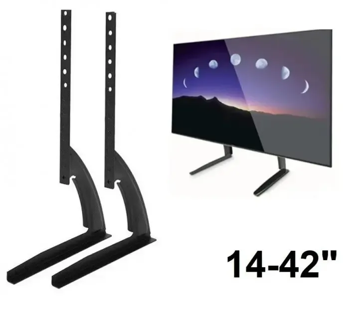 Кронштейн для телевізора на стіл V-Star D701 TV01 14"-42" підставка для телевізора (1008927-Black)
