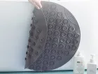 Круглий нековзний килимок для душу Massage Foot Rad зі щіткою для стоп