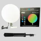 Кругла світлодіодна лампа 45см RGB-LED Fill Light GS-450 кольорова з пультом  для фото та відео