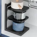 Кухонна полиця для зберігання каструль на 3 рівні для зберігання каструль регульована